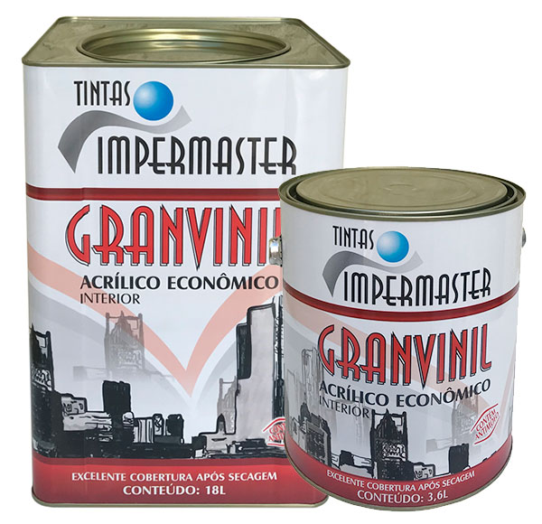 Granvinil Acrílico Standard + impermaster tintas